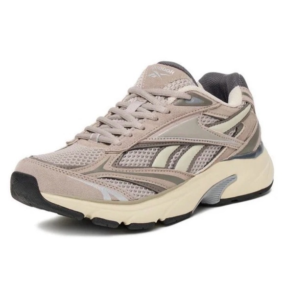 Beige Mesh Male Running Sneakers - Brand Reebok - Picture 2 of 8